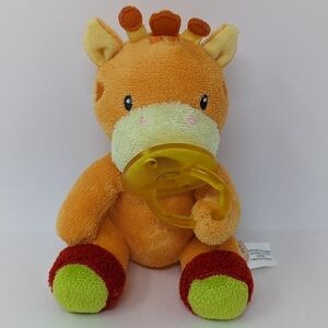 Russ Berrie Giraffe Pacifier Plush Babies Love To Learn
